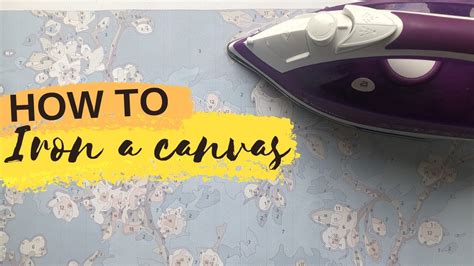 can you iron canvas after painting